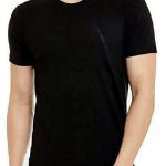 Men Black Cotton Jersey Plain T-Shirt Medium to XL