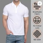 Men Cotton Plain Polo T-Shirt 180GSM Pakistan