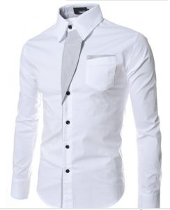 Men Slim Fit Striped Long Sleeve Shirt 4 Colors - Image 4