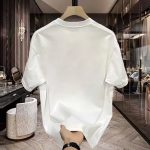 White Graphic T-Shirt Men Summer Stylish Retro - Image 3