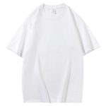 Men Drop Shoulder Cotton T-Shirt Summer Solid Colors - Image 5